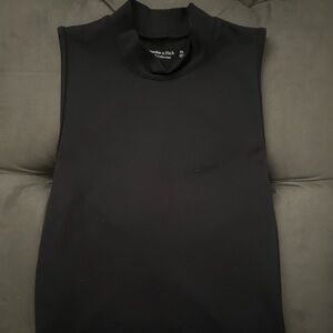 Abercrombie & Fitch black mock neck bodysuit